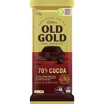 cadbury chocolate old gold 70%