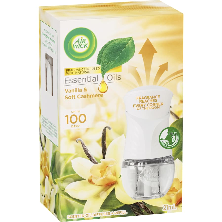 Air Wick Essential Oils Scented Oil Diffuser Vanilla & Cashmere