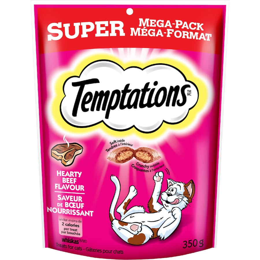 Temptations Cat Treats Beef Flavour