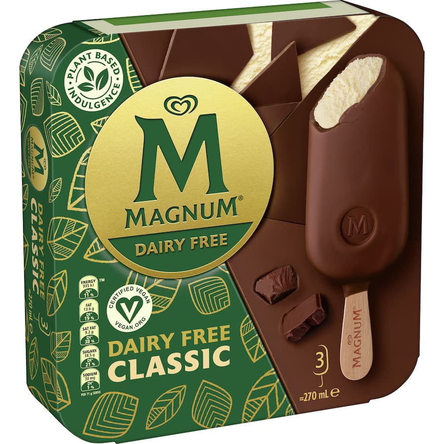 Streets Magnum Frozen Dessert Sticks Dairy Free Classic