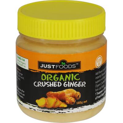 just foods fresh vegetable ginger crushed organic