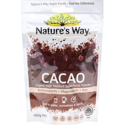 natures way super foods cacao powder 