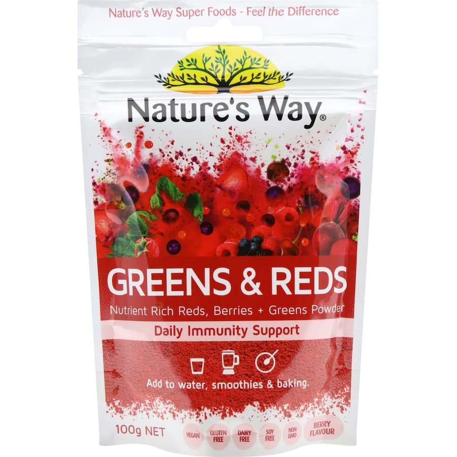 Natures Way Super Foods Greens & Reds Powder