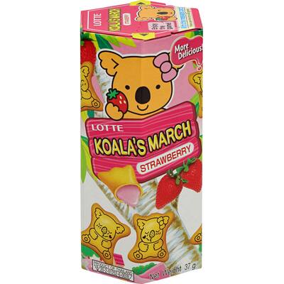 lotte koala's march biscuits strawberry filled