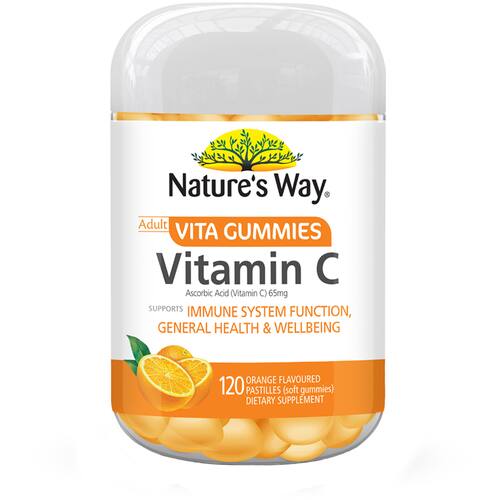 Natures Way Adults Vita Gummies Vitamin C Orange Flavour Pastilles