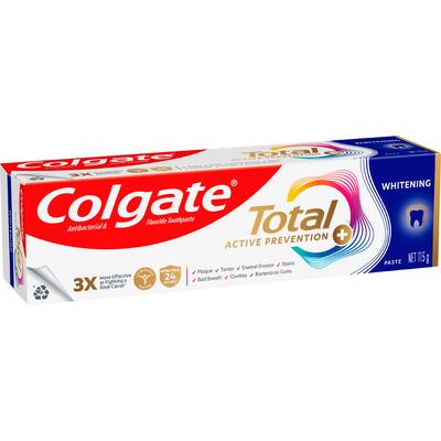 colgate total antibacterial toothpaste whitening