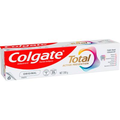 colgate total antibacterial toothpaste original value pack