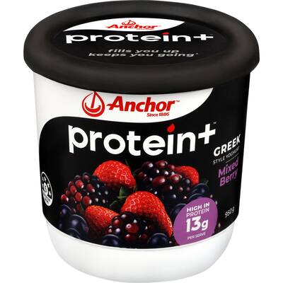 anchor protein plus yoghurt tub mixed berry