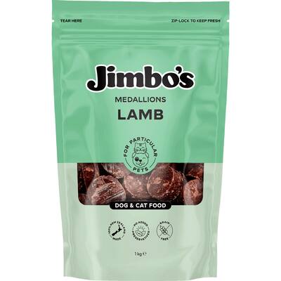 jimbos frozen dog food nz lamb medallions