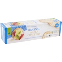 woolworths crackers plain water