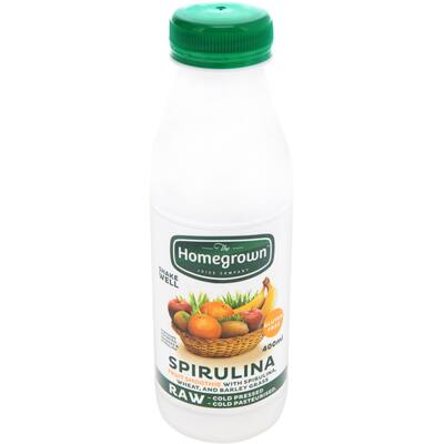 homegrown fruit drink spirulina smoothie