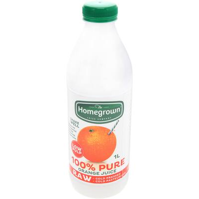 homegrown fruit juice orange low pulp