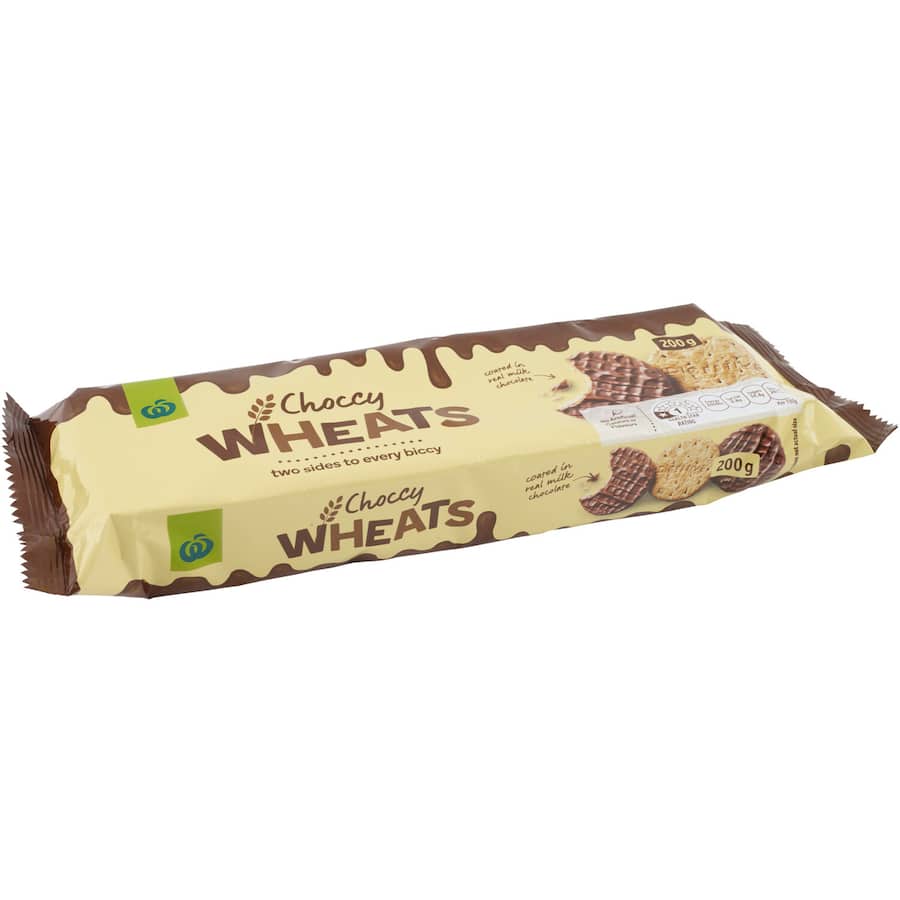 Woolworths Chocolate Biscuits Choccy Wheats