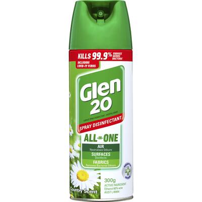 glen 20 disinfectant spray country
