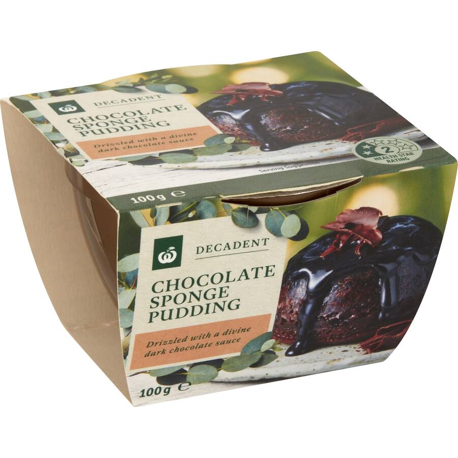 Woolworths Sponge Pudding Chocolate
