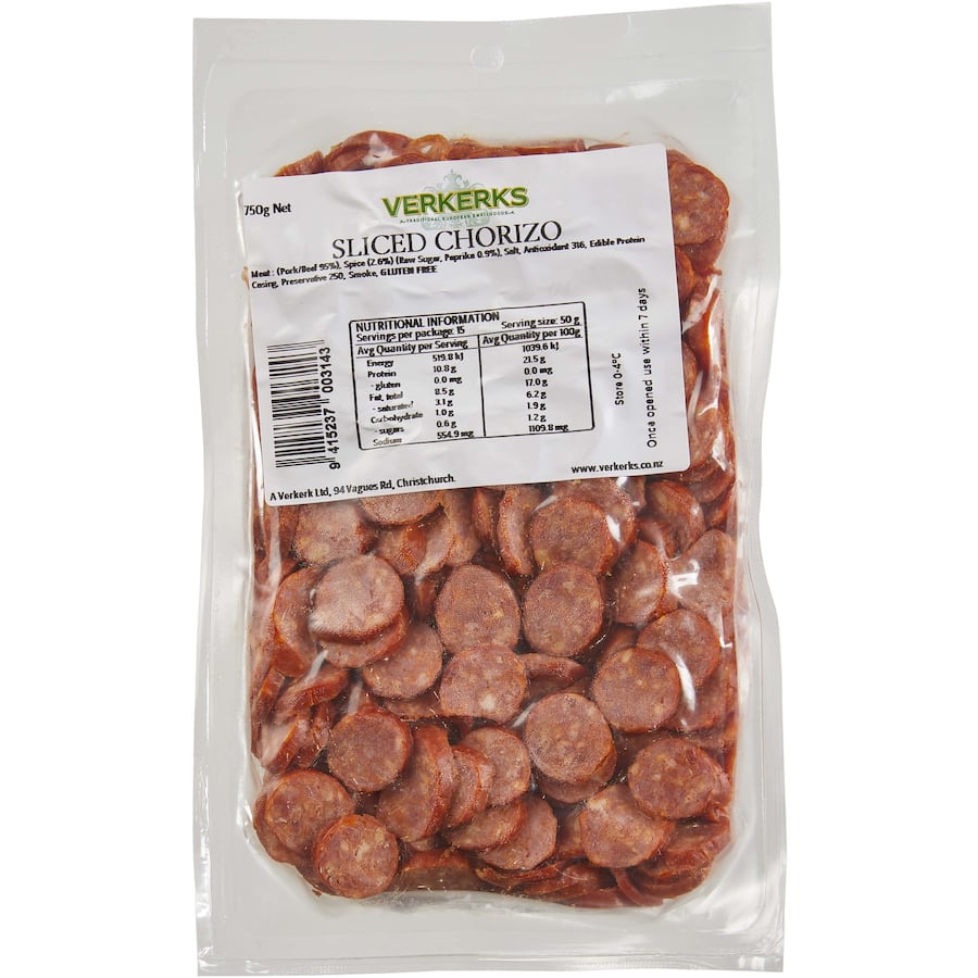 Instore Deli Verkerks Chorizo Diced