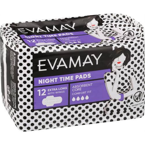 Evamay Night time pads 12 pads bunch