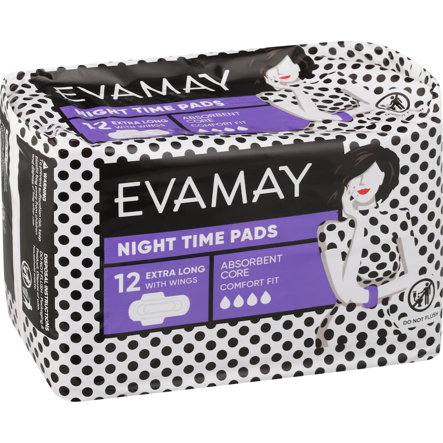 Evamay Night Time Pads With Wings
