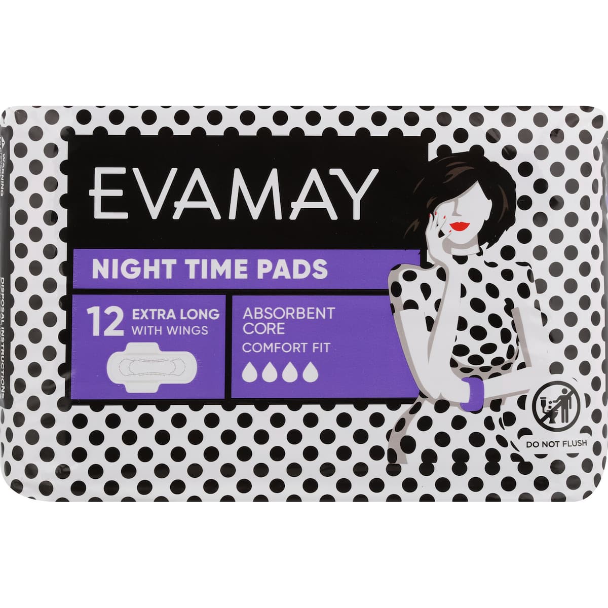 Evamay Night time pads 12 pads bunch