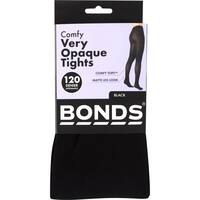 Bonds Comfy Tops Tights Small - Medium Opaque Black 120 Denier