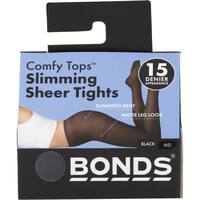 Bonds Comfy Tops Tights Small Slim Sheer Black