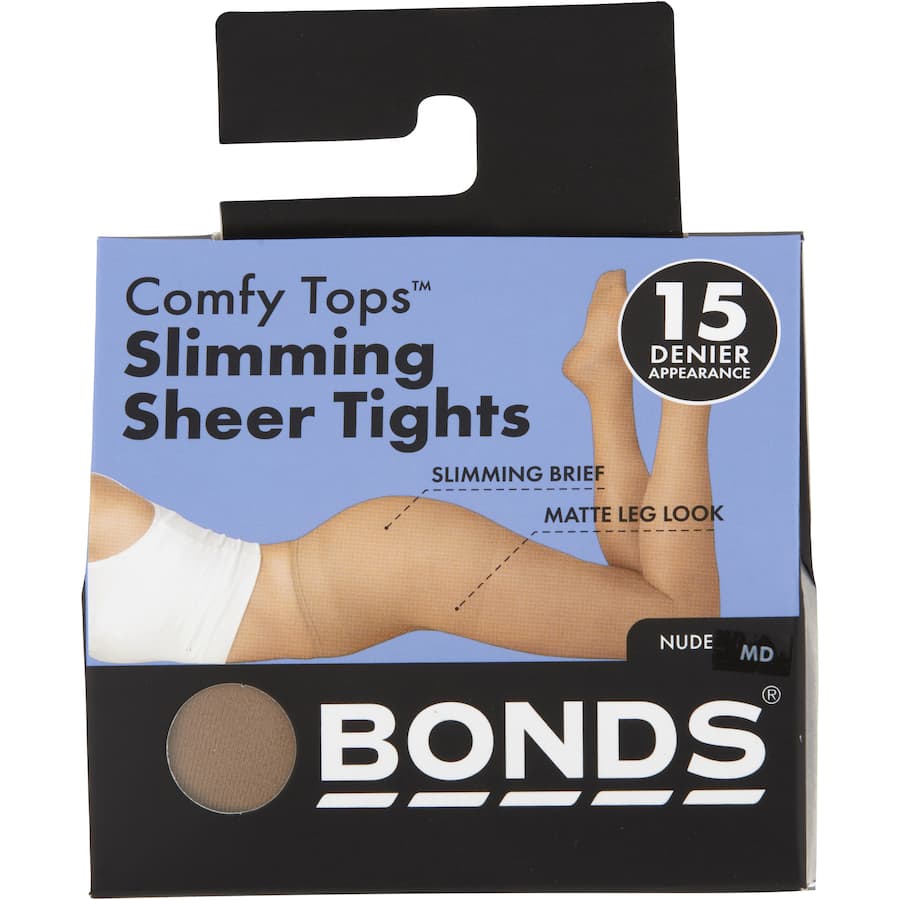 Bonds Comfy Tops Tights Medium Nude Slim Sheer