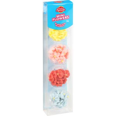 dollar sweets mini flowers icing decorations 