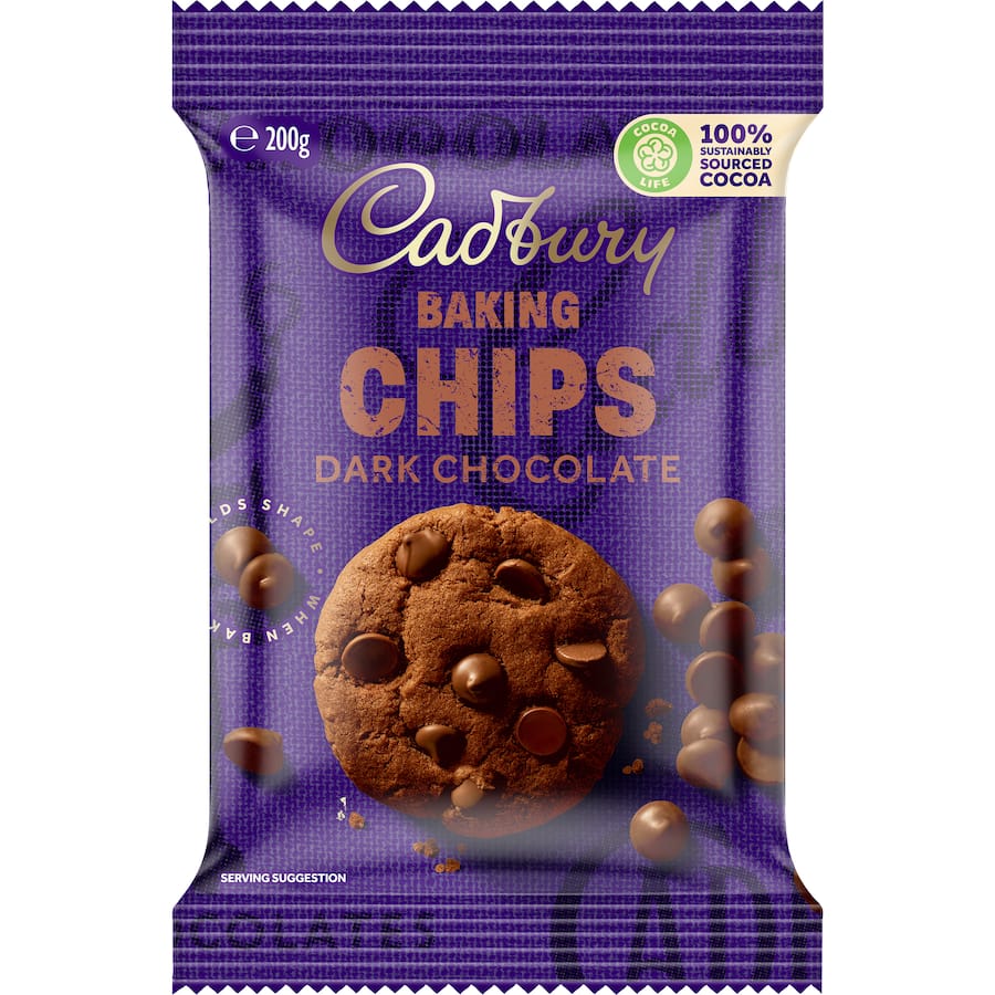 Cadbury Baking Chocolate Chips Dark