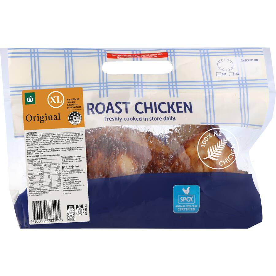 Woolworths Hot Roast Chicken Extra Large