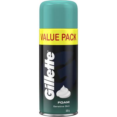gillette shave foam sensitive skin value pack