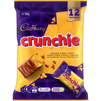 cadbury chocolate sharepack crunchie