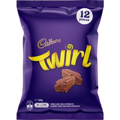 cadbury chocolate sharepack twirl