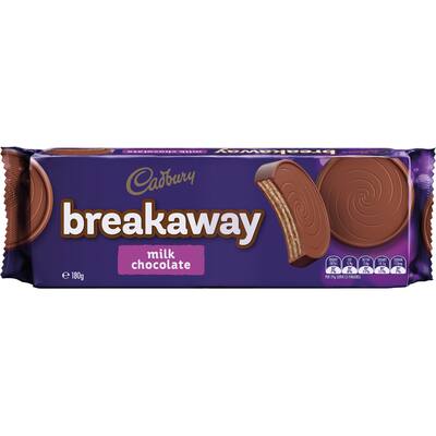 cadbury biscuits breakaway milk chocolate