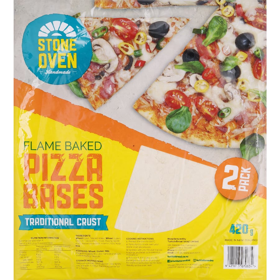 Stone Oven Pizza Bases Traditional
