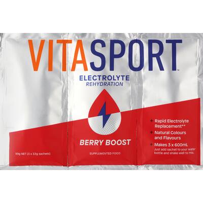 Electrolyte sachet drink mix berry boost 99g