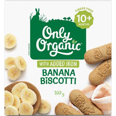 only organic baby snacks banana biscotti