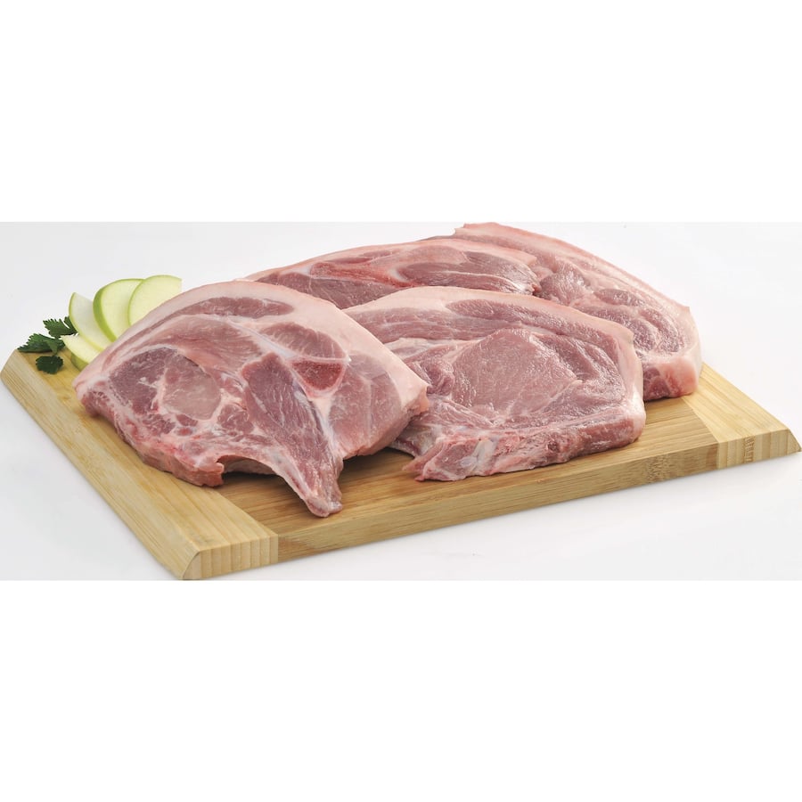 Woolworths Free Farmed Pork Chops Shoulder