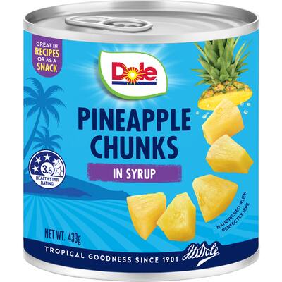 dole pineapple chunks in syrup