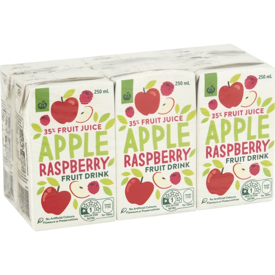 Woolworths Fruit Drink Apple Raspberry