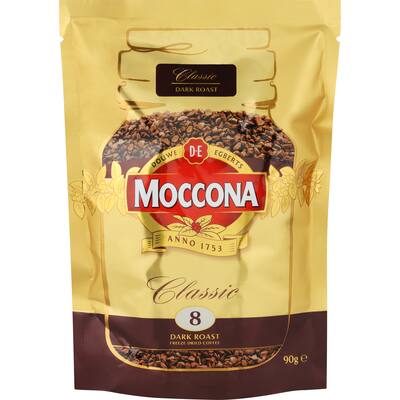 moccona instant coffee classic dark roast refill
