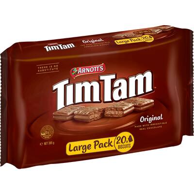 arnotts tim tam chocolate biscuits indulgence