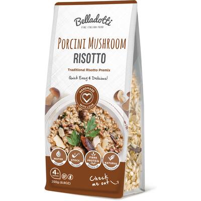 belladotti rice risotto mushroom with porcini