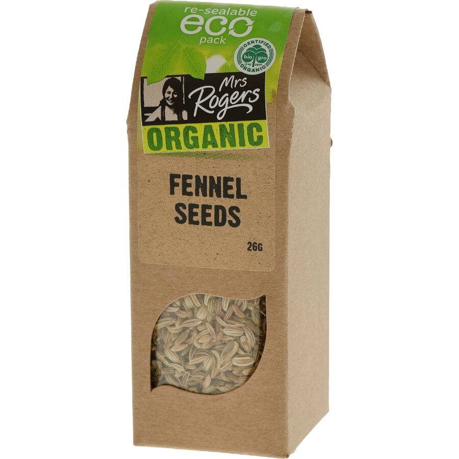 Mrs Rogers Eco Pack Fennel Seeds Organic
