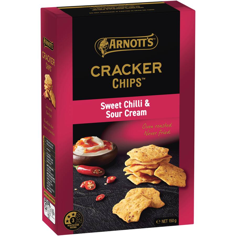 Arnotts Cracker Chips Sweet Chilli & Sour Cream