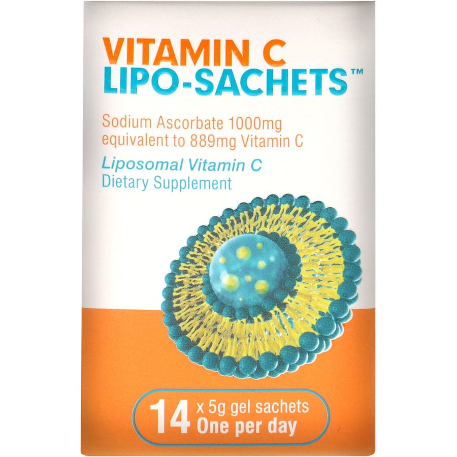 lipo vitamin c sachets Lipo-Sachets Vitamin C 30 x 5g - Original Flavour Support Immune System main image 1