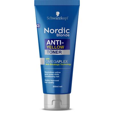 nordic blonde hair toner anti-yellow