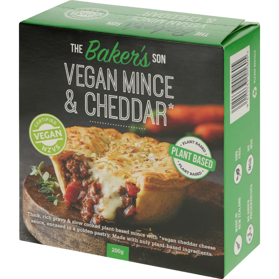 The Bakers Son Chilled Single Pie Vegan Mince & Cheese