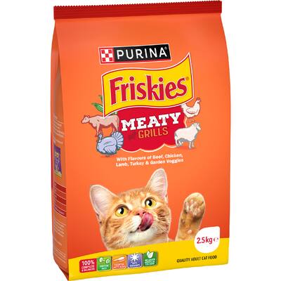 friskies dry cat food meaty grills