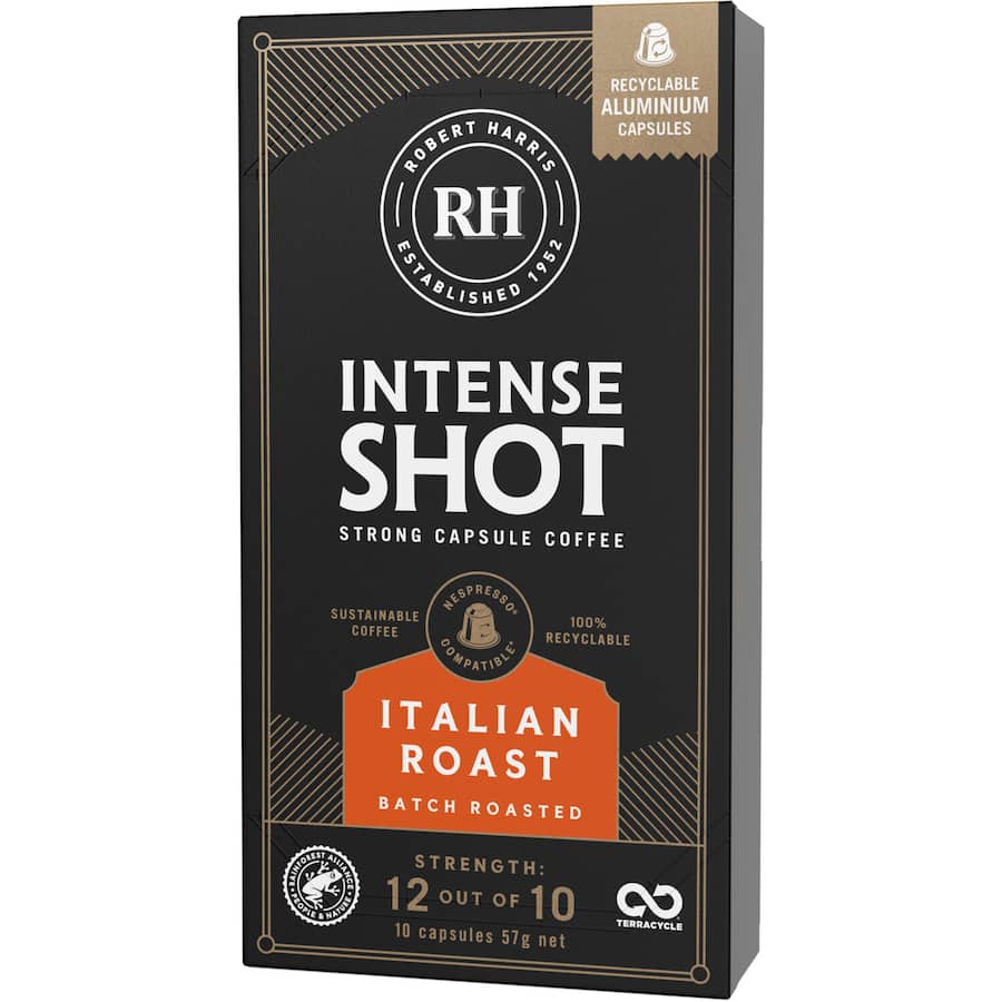 Robert Harris Intense Shot Coffee Pods Italian