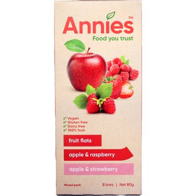 annies fruit flats fruit snack berry fruits 80g